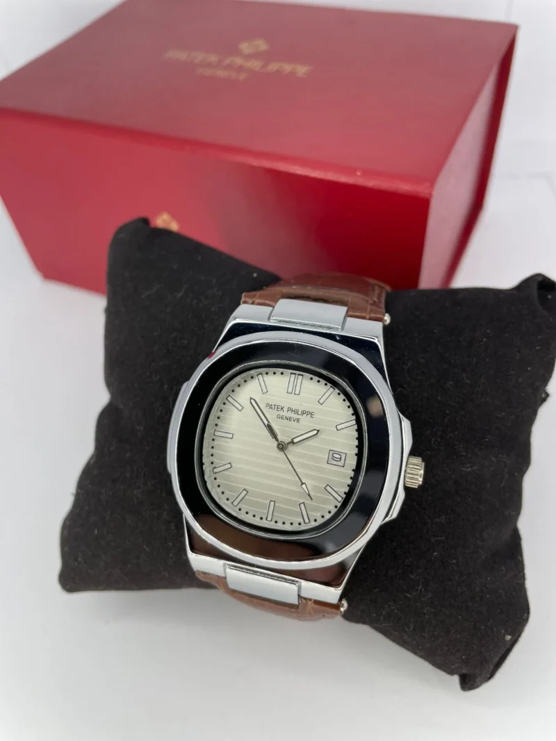 Patek Philippe Nautlis - Leather Brown Strap with box