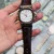 White Dial / Rose Case / Dark Brown Strap