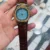 Blue Dial / Gold Case / Brown Strap