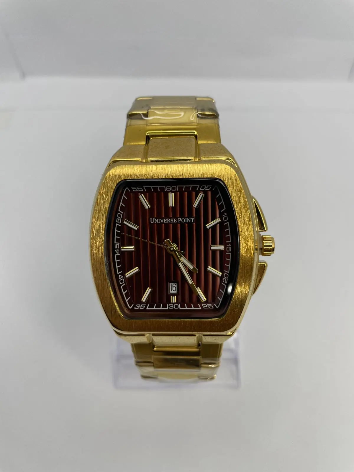 Universe point Redish-Brown Dial Gold Chain