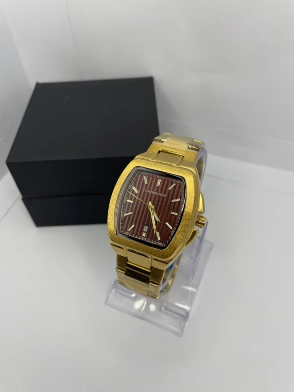 Universe point Redish-Brown Dial Gold Chain with box