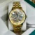 Rolex Gold Tone Dial / Stainless Steel Chain