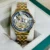 Rolex Blue Dial / Gold Stainless Steel Chain